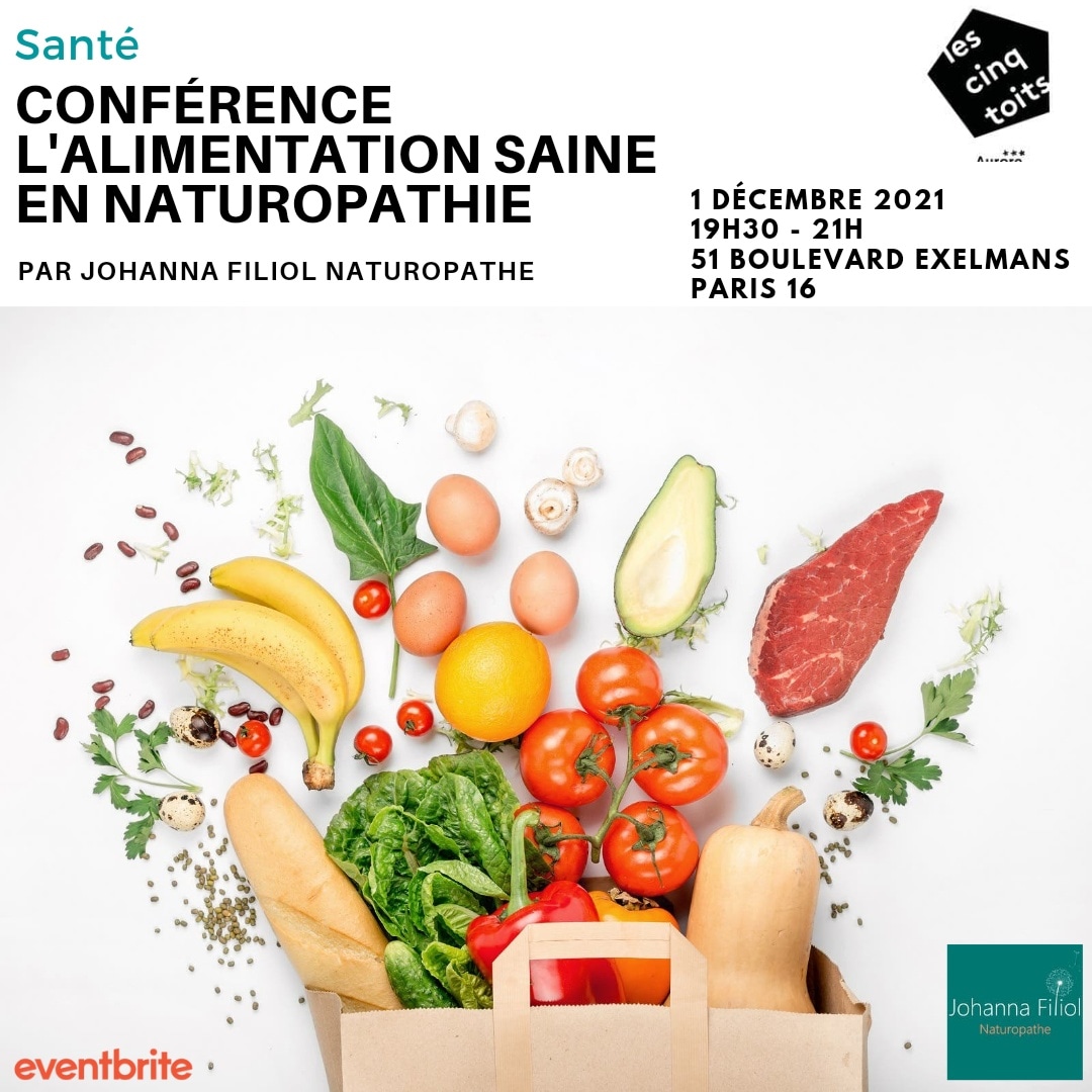 Conférence sur l’alimentation saine en naturopathie